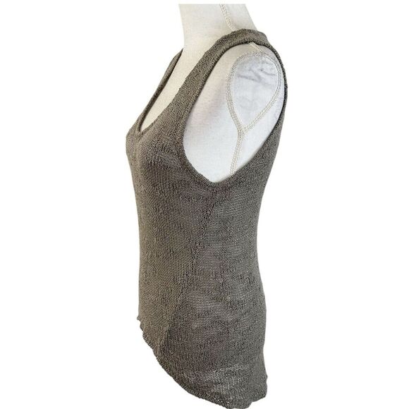 Helmut Lang Taupe Knit Tank Top - Picture 2 of 5